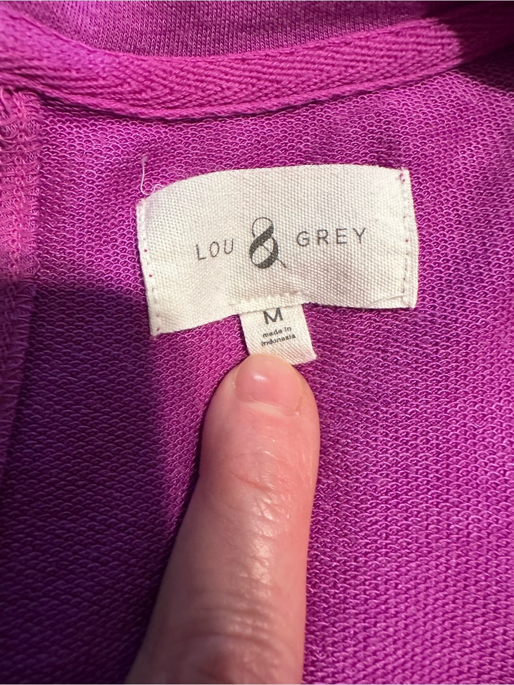 LOFT Lou & Grey Drawstring Fuchsia Romper with Pockets M So Soft & Comfy! - Picture 10 of 11